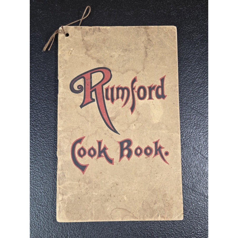 Rumford Baking Powder Promotional Cookbook/Booklet Fannie Merritt Farmer 1900s